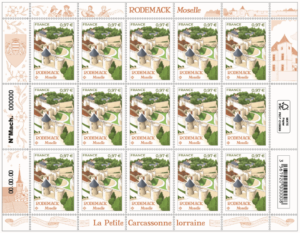 Feuille de 15 timbres Rodemack