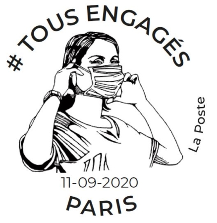 Timbre à date Tous engagés