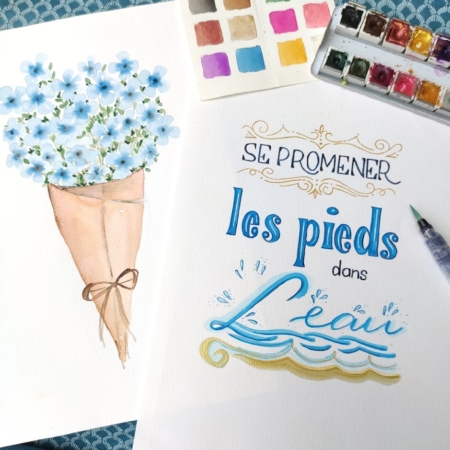 Atelier aquelle et calligraphie Paper Break