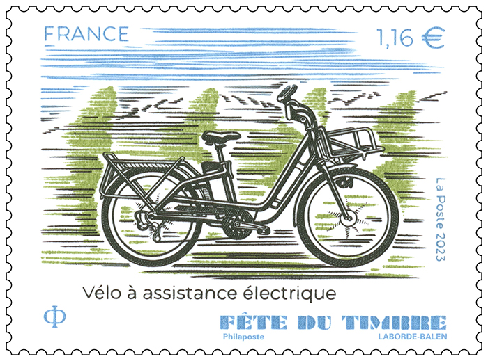 Fête du timbre 2023 - Vélo à assistance électrique