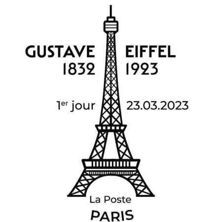 Timbre à date Gustave Eiffel