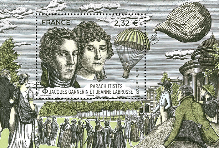 Parachutistes - Jacques GARNERIN et Jeanne LABROSSE