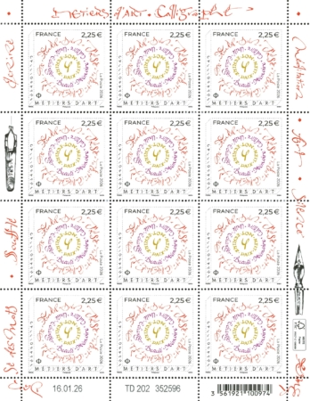 FEUILLE Metiers d'Art Calligraphe